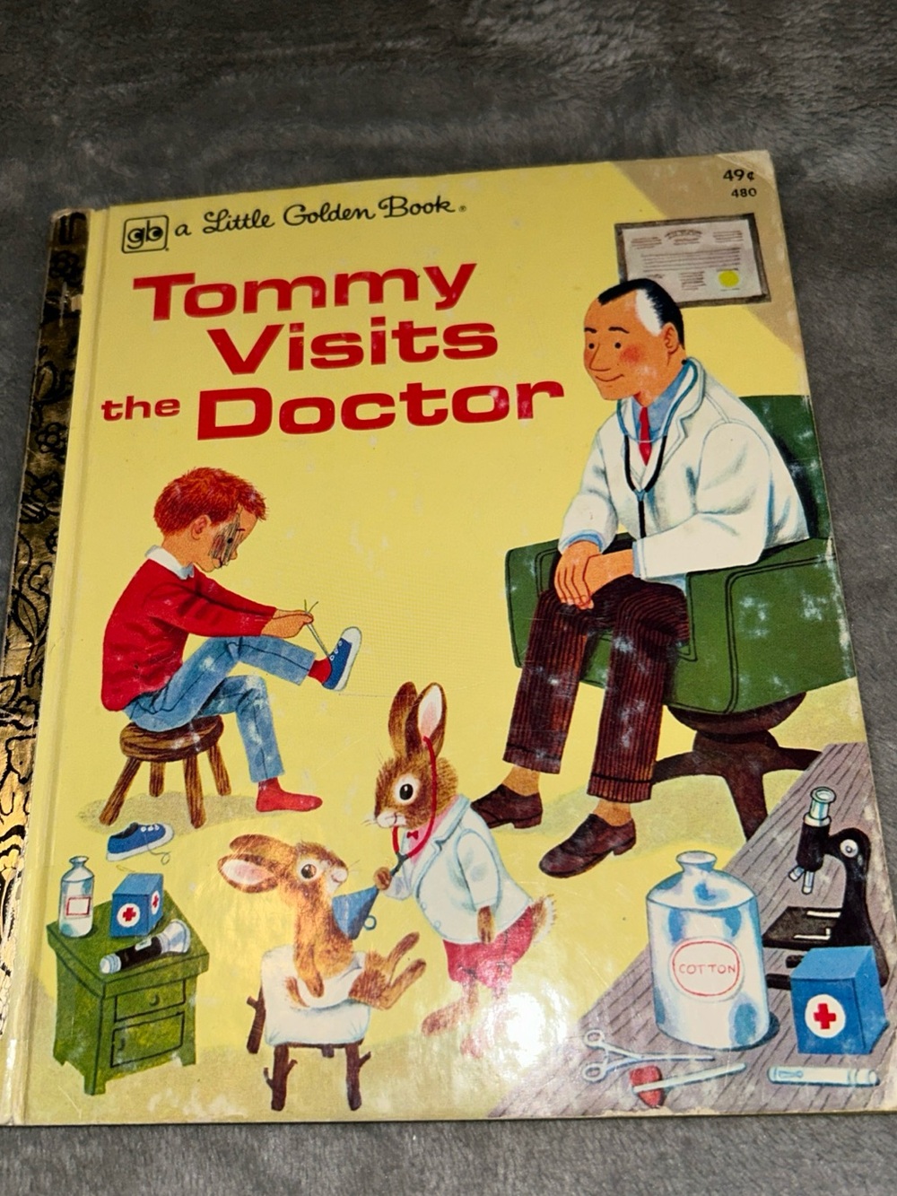 Little Golden Book, Tommy Visits The Doctor By Jean H. Seligmann, 1976, HC